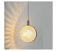 1-Light Crystal Pendant Lights 4W Ceiling Pendant Lamp Hanging Farmhouse Light Fixtures 2m Adjustable Kitchen Light for Bedroom Home Corridor Studio Office