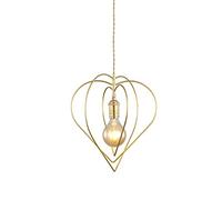 1-Light Nordic Metal Pendant Lighting in Gold Finish Creative Love Hanging Pendant Lights Angle Adjustable Restaurant bar Ceiling Light Chandelier Made in China