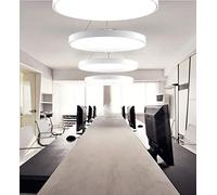 1-Light Single Circle Nordic Modern Ring Chaner Suspended Adjustable LED Hanging Lamp for Living Room Bedroom Dining Room,d+Neutral Light-40CM 25W (Brown+warm White 40CM 25W)