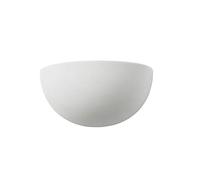 1 Light Wall Wash Light, Unglazed Ceramic Bowl Uplighter