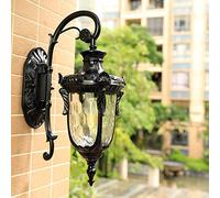 1-Lights Exterior Wall Lantern Simple European Villa Outdoor Waterproof Wall Sconce Lights Down Aluminum Home Outside Wall Lamp Classic Art Entrance Park Wall Hanging Fixtures with E27 Fitting