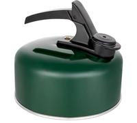 1-Litre Green Aluminium Whistling Stove Top Kettle, Camping Kettle with Handle, Non-Induction, Lightweight & Durable
