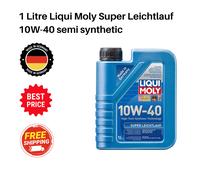 1 Litre Liqui Moly Super Leichtlauf 10W-40 semi synthetic Engine Oil -ACEA A3/B4