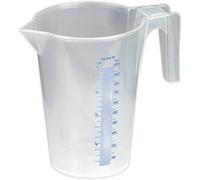 1 Litre Translucent Measuring Jug - Easy to Read Scale - Pouring Spout - Handle