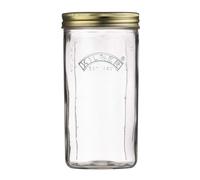 Kilner Wide Mouth Preserve Jar 1L (1000ml) Glass Storage Jar with Vacuum Seal Lid Ideal for Large Whole Fruits Vegetables Pickles Jams