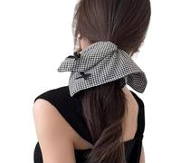 1 Luxury Scrunchie Headbands with Bows, Adjustable Fabric Hair Scrunchie, Reversible Design for Women, Multipurpose Styling, French Bows Scrunchie Headbands