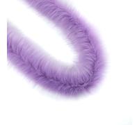 1 m Faux Fur Ribbon Fluffy Fur Fabric Faux Fur Fabric Furry Faux Strips Plush Ribbon Decorative Ribbon Plush Fabric Plush Trim for DIY Crafts Sewing Clothing Christmas Decoration 8-10 cm Wide Purple