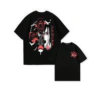 (1, M) Naruto Animation Derivatives T-shirt Uchiha Itachi Uchiha Sasuke Printing Men's 2025 Summer Fashion Casual Oversized Streetwear