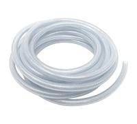 1 m of 10 mm ID / 13 mm OD Food Grade Reinforced Hose Pipe - 4-Layer High-Pressure PVC Tube for Water, Air, Chemicals - Textile Braided Heavy Duty Pipe for Workshop, Garden, Agriculture, Food Use