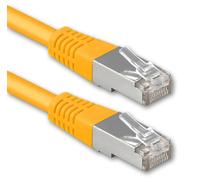 1 m yellow - 1 piece Cat.6 patch cable network cable CAT6 S-FTP Gigabit Lan PIMF CAT 6 copper CU halogen-free Internet DSL game console Smart TV