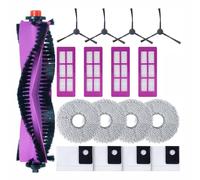 1 Main Roller Brush, 4 Filters, 4 Mop Pads, Compatible for Eureka J15 Pro Ultra, Robot Vacuum Cleaner Replacement Parts Accessories