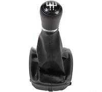 1 Manual Gear Shift Knob Lever Black Leather with Stitching 23mm Hole for A3 8L 1996-2003 Smooth Driving