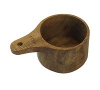 1 Measuring Cup Wood for Natural, Dry Ingredients in the Kitchen (A, One Size)