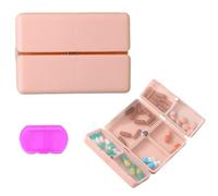 1 Medicine Storage Box, 1 Two-Compartment Medicine Box, Medicine Storage Box, Pill Organizer, Travel Medicine Box, Portable Medicine Box