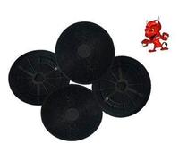 1 Megaset 4 Activated Carbon Filter Fat Filter Carbon Filter Filter for Exhaust Hood Cooker Hood Bomann Du 657 G, You 658 G