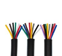 1 meter 15 13 17 18 AWG power cord 2 3 4 5 core 6 7 8 10 12 core PVC sheathed pure copper core control wire(5 cores 1meter,15 AWG 1.5mm2)