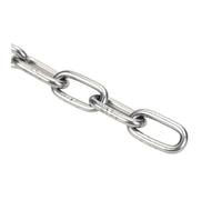 1 Meter 304 Stainless Steel Outdoor Long Short Link Chain Waterproof And Anti-rust For Lifting Binding for Gate, Padlock(3.5mm Long ring)