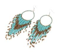1 meter beads European and American version of the fashion Bohemian style string beads temperament tassel pendant earrings
