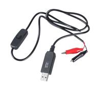 1 Meter Clip On to USB Male Adapter Cable with On/Off Button for Multiple Devices (Voltage 9V)