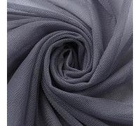 1 Meter Dark Grey Mesh Fabric for Sewing 160cm Wide Polyester Tulle Fabrics for Wedding Party Decorations