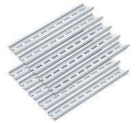 1 Meter DIN Rail, 10 Pieces Aluminum Top Hat Slotted DIN Rails with RoHS for Professionals and DIY Cut Length | Hardware Components Mounting - 1 Meter Long, 35mm Wide, 7.5mm High
