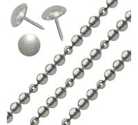 1 Meter of Upholstery Nail Stud Strips Nickel Plated FINSH INCULDING Nails for Sofa, Settee OR Chair