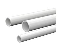 1 Meter Plastic PVC Round Pipe Drainage Hard Tube White 20-40mm x 2mm(25MM)