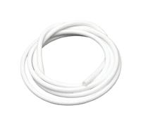 1 Meter Proof Pressure Resistant Hose, ID 0.5-10mm Flexible Rubber Hose Soft Drink Pipe Water Connector(White,1mm*2mm)