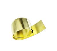 1 Meter/Roll H62 Thin Brass Strip Thickness Brass Sheet Gold Film Brass Foil Brass Plate(0.05x100x1000mm)