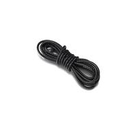 1 Meter Round Leather Rope,6MM Braided Leather Cord Black, Cowhide Leather Cord,Round Leather Bolo Tie String Rope for Crafts