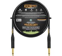 1 Meter - WBC-PRO-GUITAR - 20 AWG - Low-Cap (18pF/ft) - Pro-Grade - Graphite-based - Dual-Shielded Guitar, Bass, Instrument cable with Neutrik NP2X-B ¼ Inch Straight (6.35mm) Gold TS Connectors