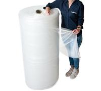 1 Meter Wide Packaging Roll of Large Bubble Wrap 1000mm x 50m Small Air Bubbles For Packing or Moving House
