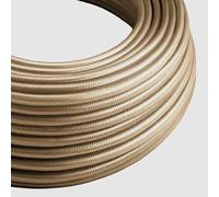 1 Meters / 3.28FT Braided Cables, LEDSONE 2 Core Electrical Cable, Vintage Braided Flex Cable Fabric Electrical Wire for DIY Lamps Industrial Pendant Lights Lighting Appliances (Cream)