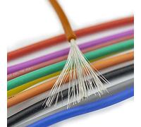 1 Metre 24AWG Brown Silicone Wire by UMTMedia® - Flexible Cable