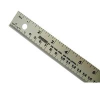 1 Metre Aluminium Rule Dual Marked Metric & Imperial - R391-1