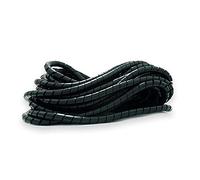 1 Metre Black Spiral Cable Wrap - TV, Consoles, Pc, Office Wire Tidy Banding [13mm]