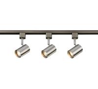 1 Metre Cylindrical Tracklight Kit in Brushed Chrome