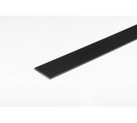 1 Metre Durable PVC Flat Bar Trim Door Window Architrave UV Resistance in Multiple Sizes, Black or White Cover TMW Profiles (Black 50 x 3 mm)