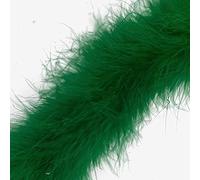 1 Metre - Marabou Swansdown Feather Trim Soft & Fluffy Craft - Choose Colour (Emerald -Green 1 Metre)