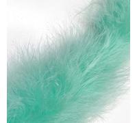 1 Metre - Marabou Swansdown Feather Trim Soft & Fluffy Craft - Choose Colour (Mint - 1 Metre)