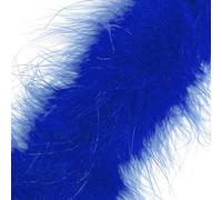 1 Metre - Marabou Swansdown Feather Trim Soft & Fluffy Craft - Choose Colour (Royal Blue - 1 Metre)