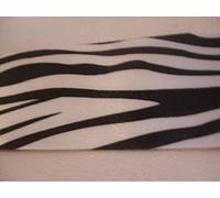 1 Metre of May Arts Satin Animal Print Ribbon - Zebra - 1.5" (38mm)