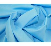 1 Metre Plain Turquoise Blue Polycotton Fabric polyester cotton material dress fabric - No UK Postage