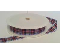 1 metre Trim of Dress Stewart Polyester Tartan Ribbon 16mm Wide