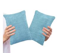 1 MIDDLE ONE 2 Pack Small Pillow, Cooling Memory Foam Mini Pillow 11 X 7 Inches for Sleeping, Travel, Nap and Neck, Knee, Lumbar Support, Tiny Cushion for Pet, Dogs (Blue)