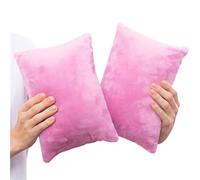 1 MIDDLE ONE 2 Pack Small Pillow, Memory Foam Mini Pillow 11 X 7 Inches for Travel, Sleeping, Nap and Neck, Knee, Lumbar Support, Tiny Cushion for Pet, Dogs (Purple)