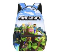 (1) Minecraft School Bag Double-sided Backpack Kids Gift