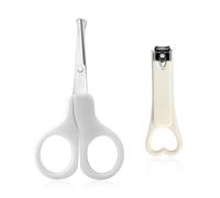 1 Mini Nail Scissors and 1 Nail Cutter, Safe and Comfortable Design, Coating Tools for Kids, Nail Care Supplies.