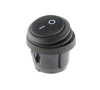 1 Mini Round Waterproof Rocker Switch KCD1, On/Off, 3-pin, 6A 250VAC/10A 125VAC(2P black)