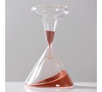 1-Minute Timer,Sand Clock,Handicraft Ornaments,Color Time Hourglass,Width 10.3cm,Height 17cm(Red)